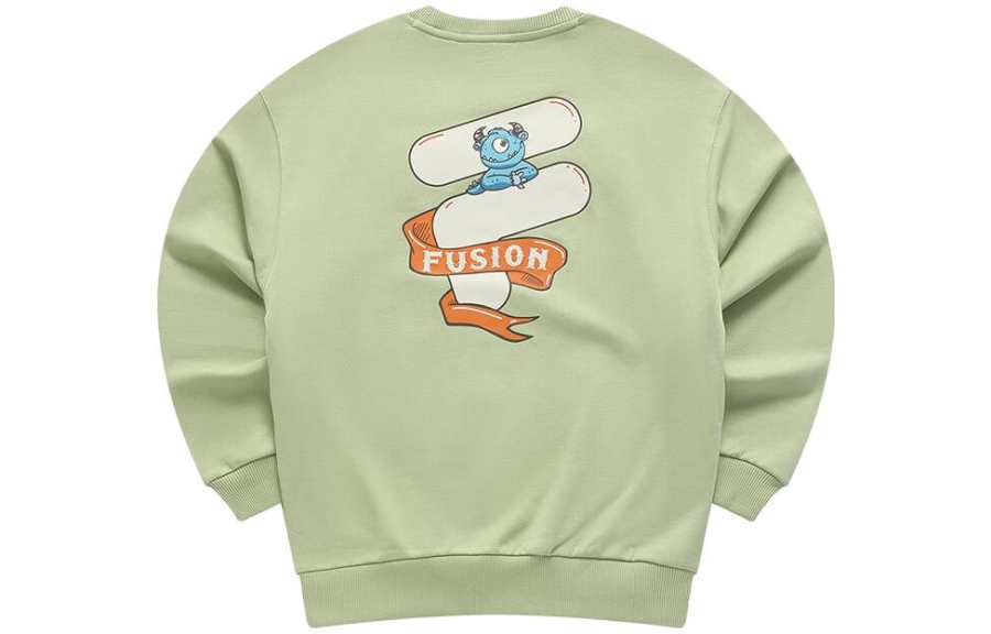 FILA FUSION Sweatshirt Unisex Butter Fruit Green