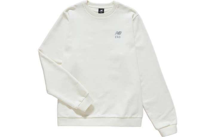New Balance New Balance Sweatshirts Men's White Crew Neck Moderate Regular