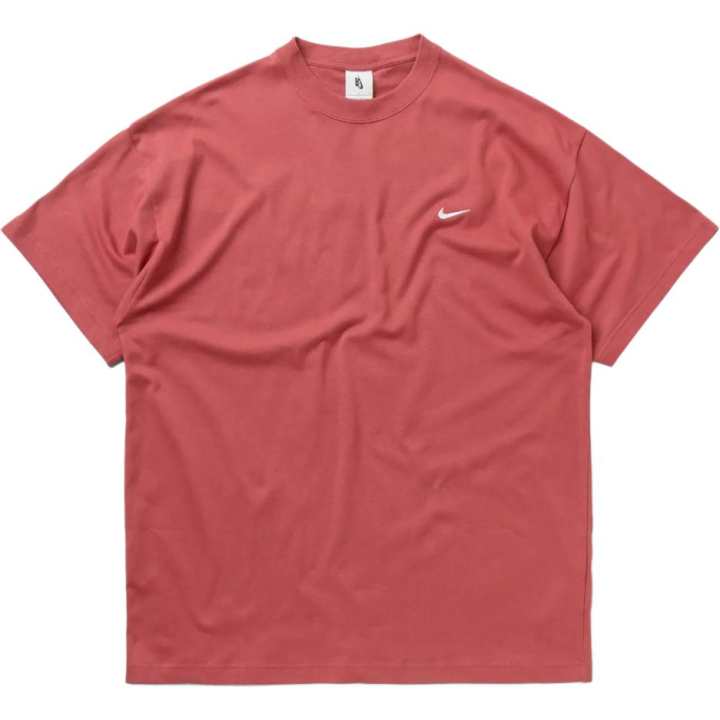 Nike Nike T Shirts Men's Red Crew Neck Moderate Straight Fit