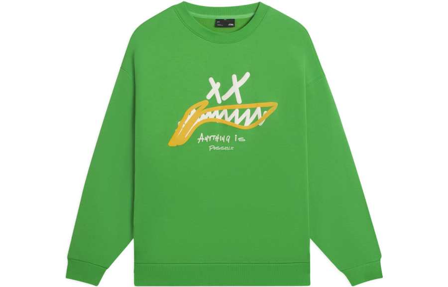 Li-Ning Li Ning Sports Fashion Collection Sweatshirt Unisex Green