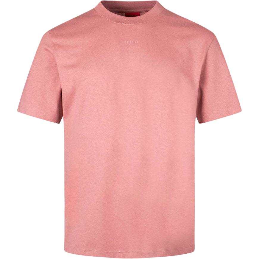 HUGO BOSS T Shirts Men's Pink Crew Neck Moderate