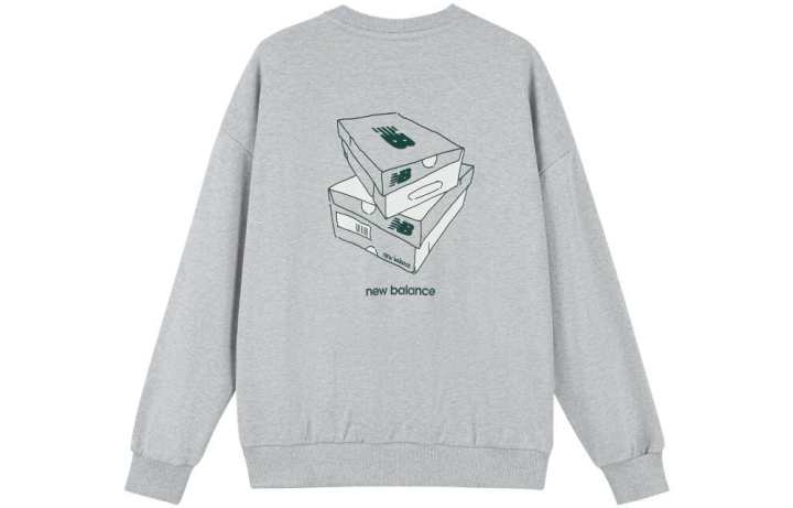 New Balance New Balance SDS Sweatshirts Men's Gray Crew Neck Moderate Regular