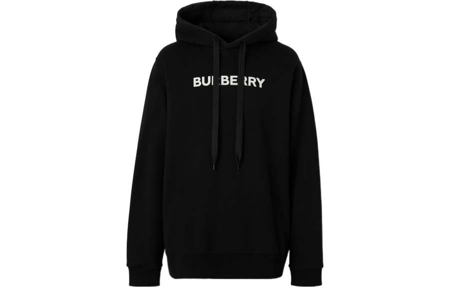 Burberry Logo Print Cotton Hoodie