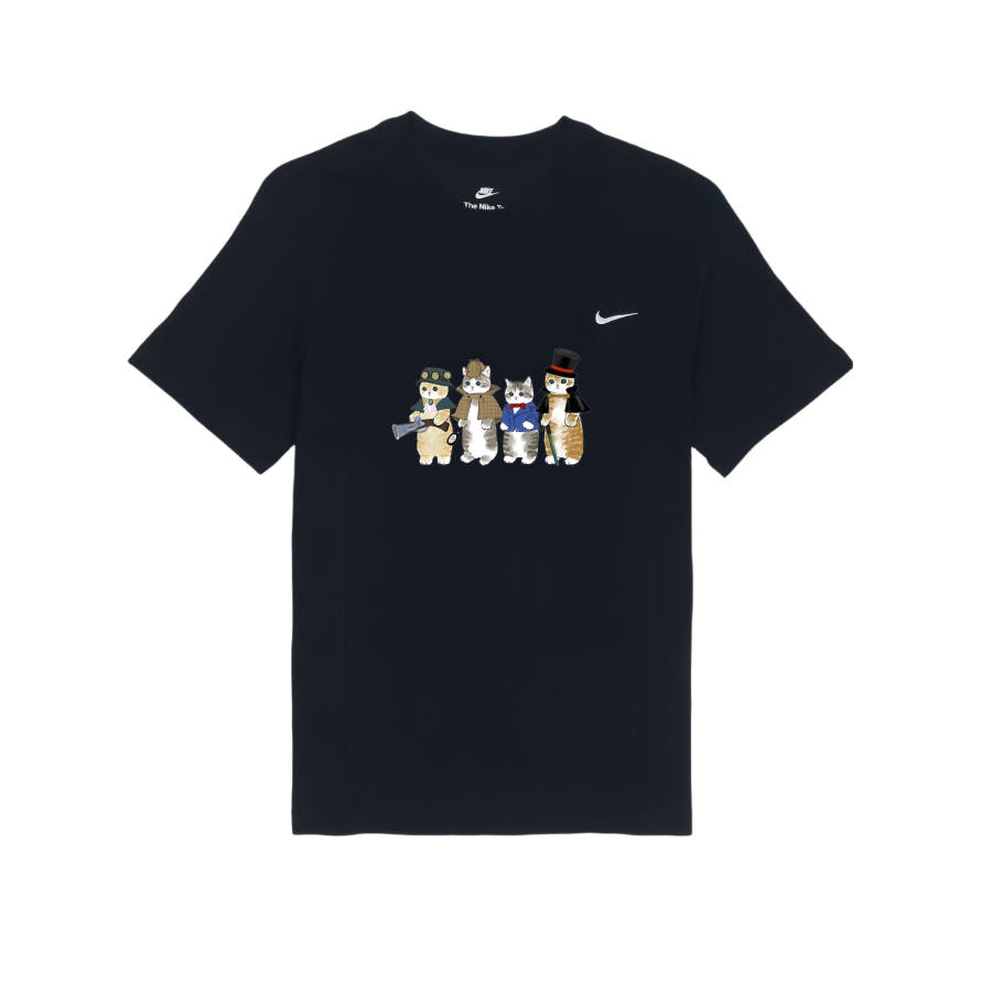 Nike Nike T Shirts Unisex Black Crew Neck Moderate Straight Fit
