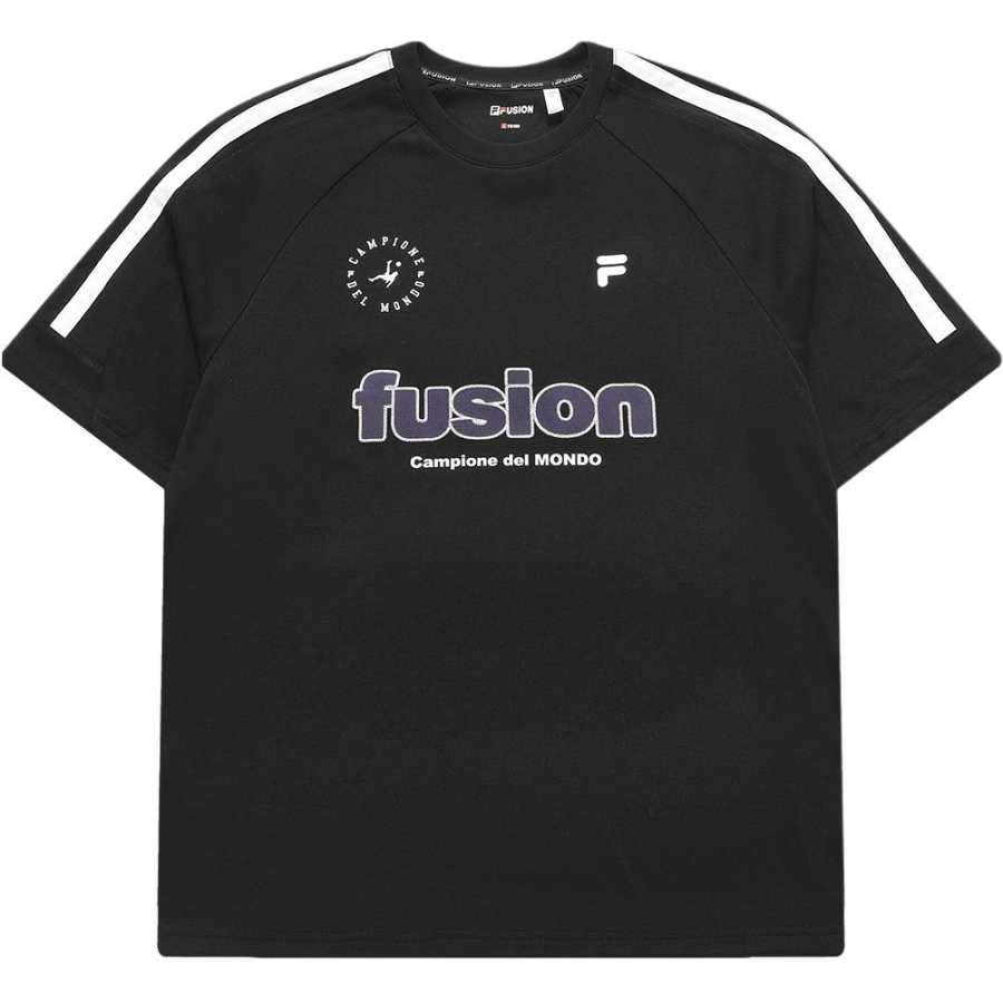 FILA FUSION T Shirt Unisex Jet Black