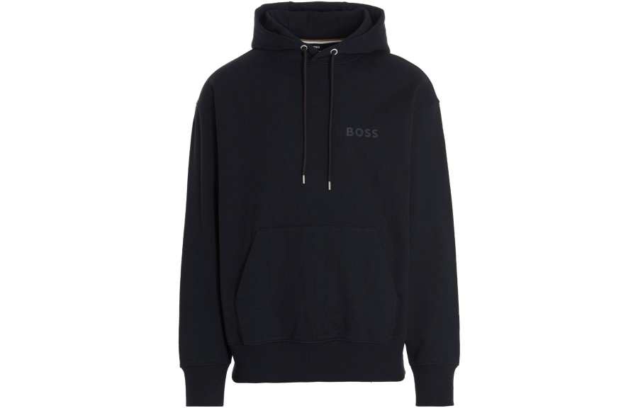 HUGO BOSS HUGO BOSS Logo-Printed Drawstring Hoodie