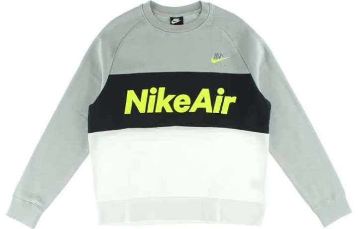Nike Nike Sweatshirts Men's Gray Crew Neck Moderate Regular