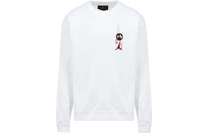 Jordan Jordan Sweatshirts Men's White Crew Neck Moderate
