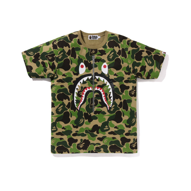 A BATHING APE Bape Abc Camo Shark Tee