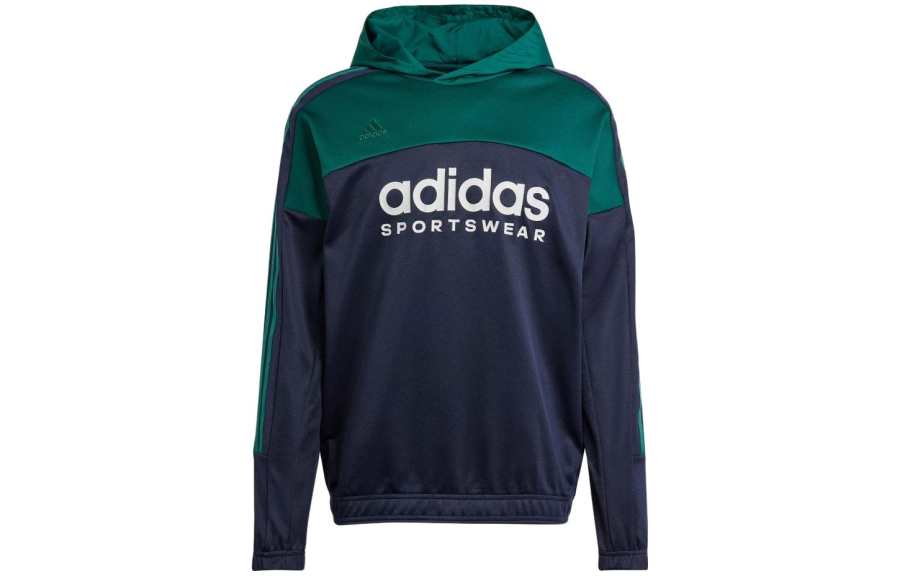 Adidas Adidas Sweatshirts Men's Green Hooded Moderate Regular
