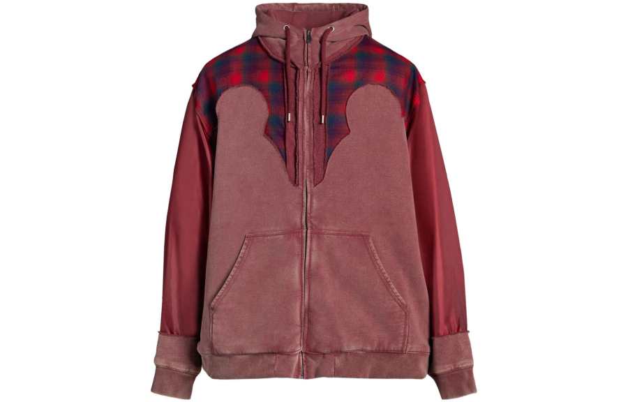 Maison Margiela Pendleton Yoke Drawstring Hoodie