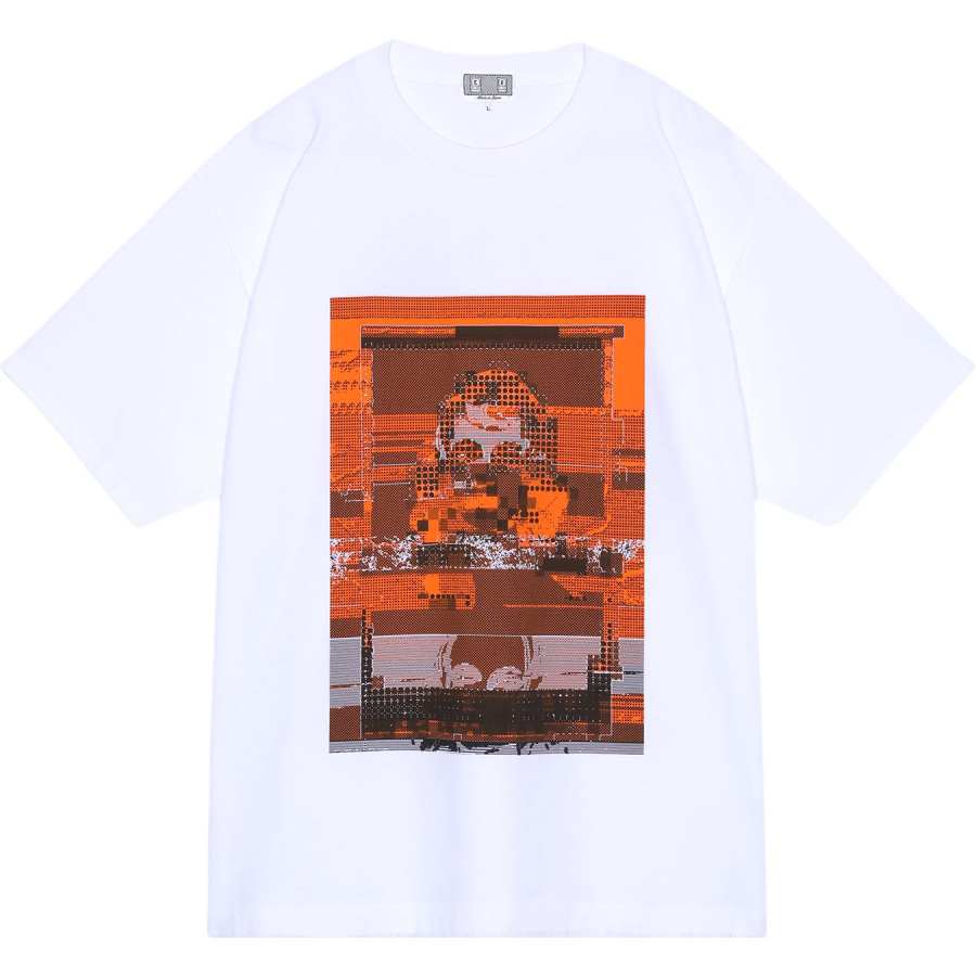 Cav Empt T Shirts Men's White Crew Neck Moderate Straight Fit