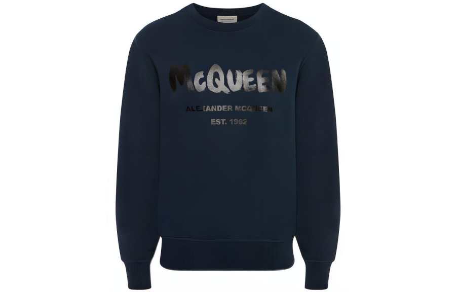 Alexander McQueen Sweatshirt Men's Navy Blue