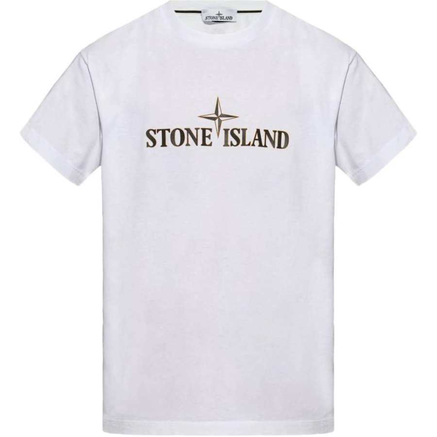 STONE ISLAND Compass print Cotton T shirt