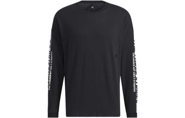Adidas Adidas Sweatshirts Men's Black Crew Neck Moderate Regular
