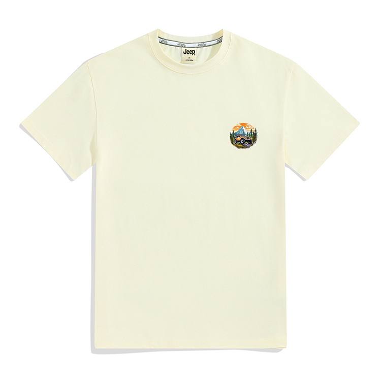 Jeep T Shirts Unisex Crew Neck Moderate Heavyweight