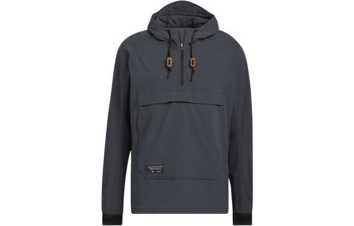Adidas Adidas Sweatshirts Men's Carbon Black Hooded Moderate