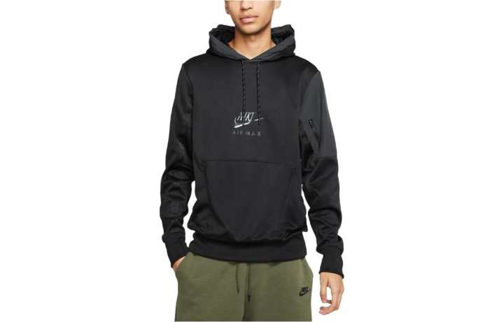 Nike Nike Sweatshirts Men's Black Hooded Moderate Regular