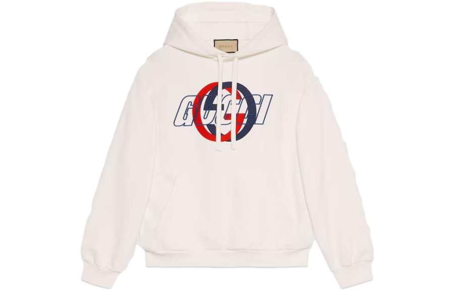 GUCCI Cotton Jersey Hooded Sweatshirt