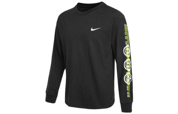 Nike Nike Sweatshirts Men's Black Crew Neck Moderate Regular