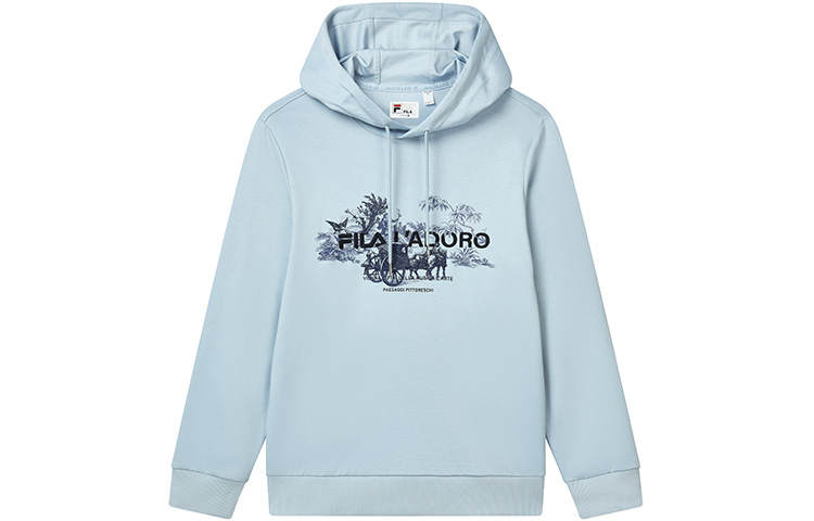 FILA Sweatshirts Men's Juefang Blue Hooded Moderate