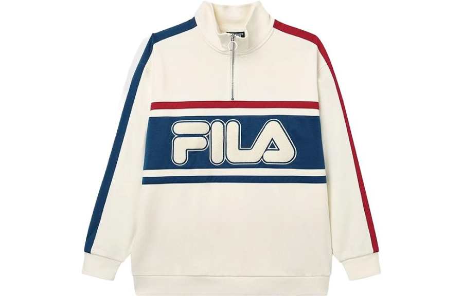 FILA Sweatshirts Unisex Stand Collar Moderate Regular