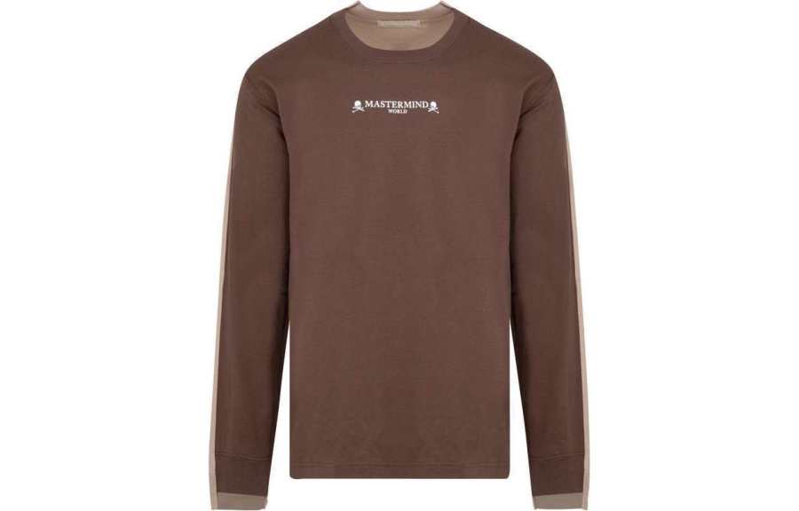 Mastermind JAPAN Sweatshirts Men's Brown Crew Neck Moderate Regular
