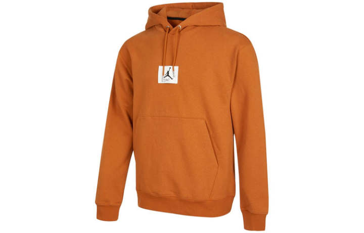 Jordan Jordan SS22 Sweatshirts Men's Brown Yellow Hooded Moderate Regular