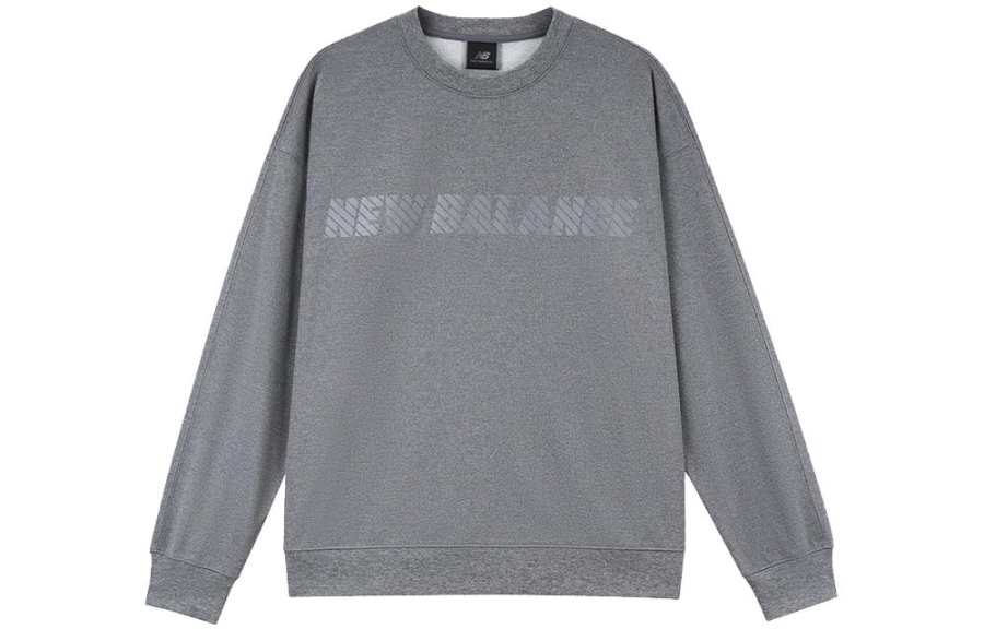 New Balance New Balance New Balance MET24 Sweatshirts Men's Gray Crew Neck Moderate Other