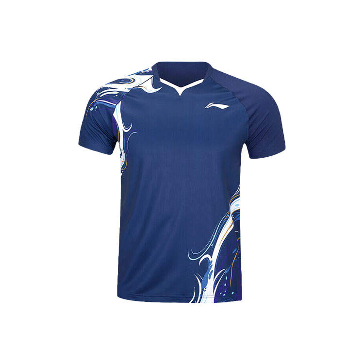Li-Ning Li Ning T Shirt Unisex Dark Ship Blue