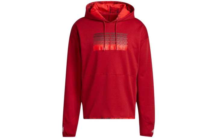 Adidas Adidas Sweatshirts Men's Red Hooded Moderate