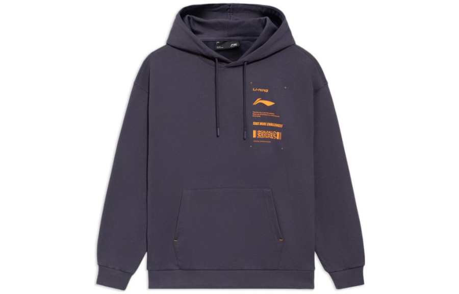 Li-Ning Li Ning Sweatshirt Unisex Dark Purple Gray