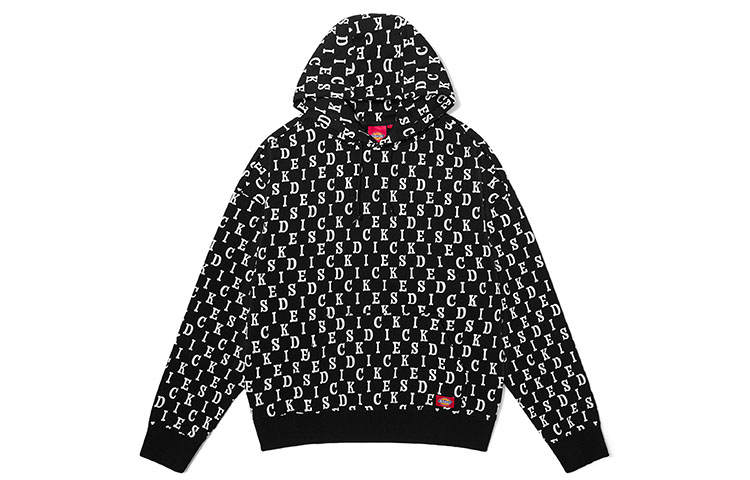 Dickies Sweatshirts Unisex Black White Letter Hooded Moderate Regular