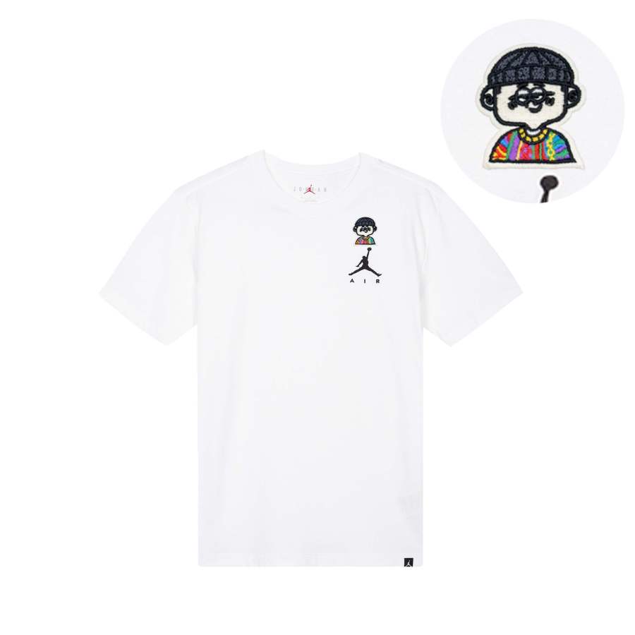 Jordan Jordan T Shirts Unisex White Crew Neck Moderate Straight Fit