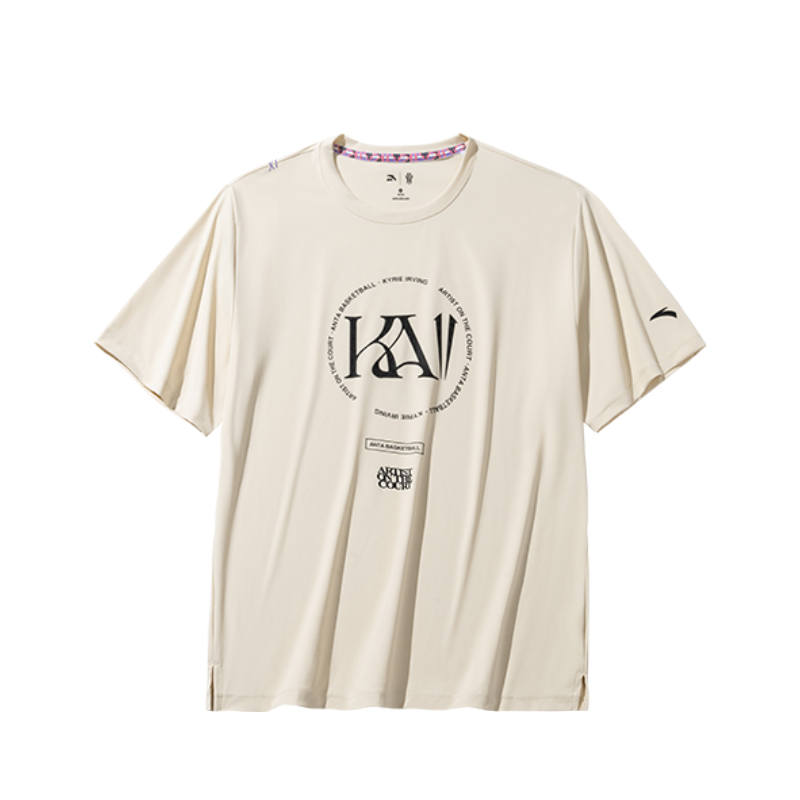 ANTA T Shirts Unisex Moon White Crew Neck Moderate