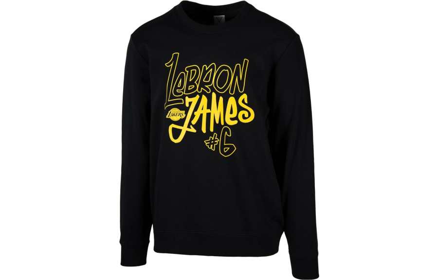 NBA NBA Sweatshirts Men's Black Crew Neck Moderate Regular