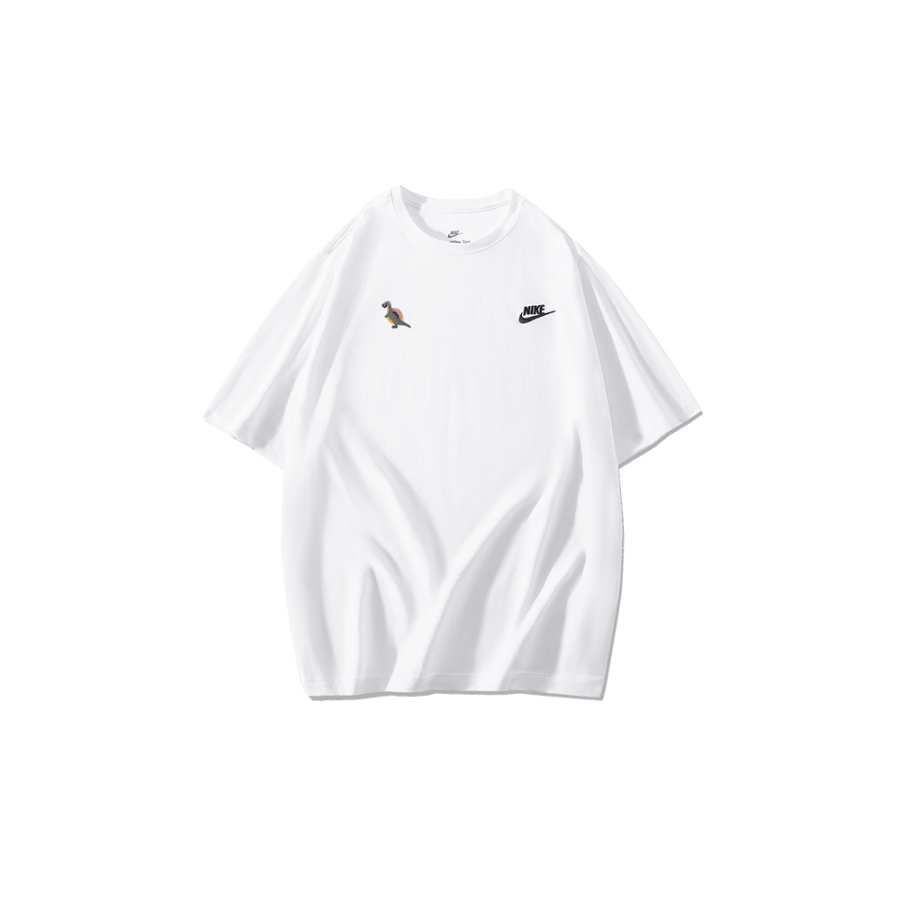 Nike Nike T Shirts Men's White Crew Neck Moderate Straight Fit