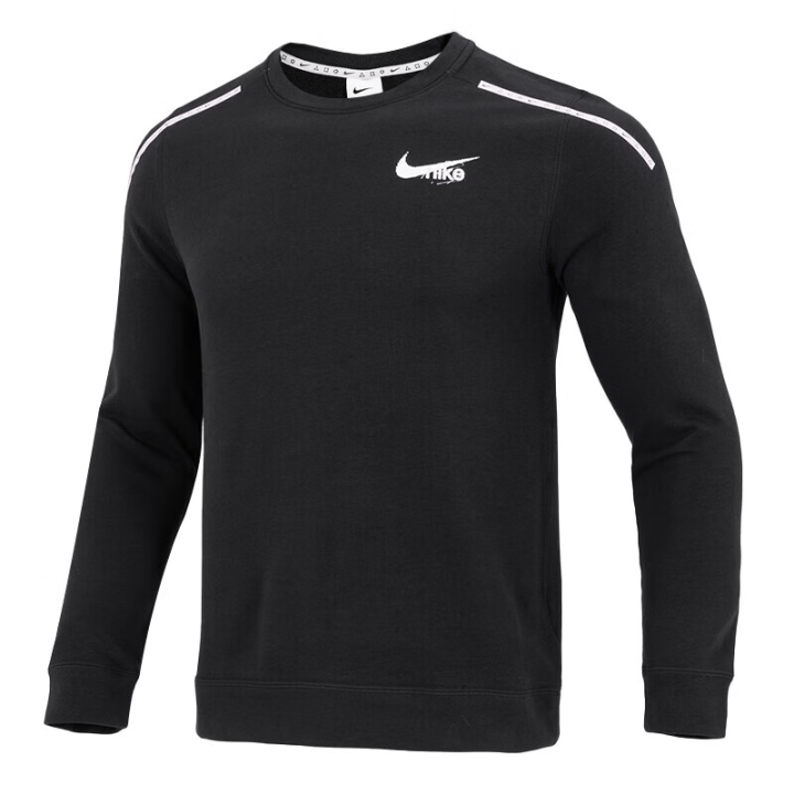 Nike Nike Sweatshirts Men's Black Crew Neck Moderate Regular