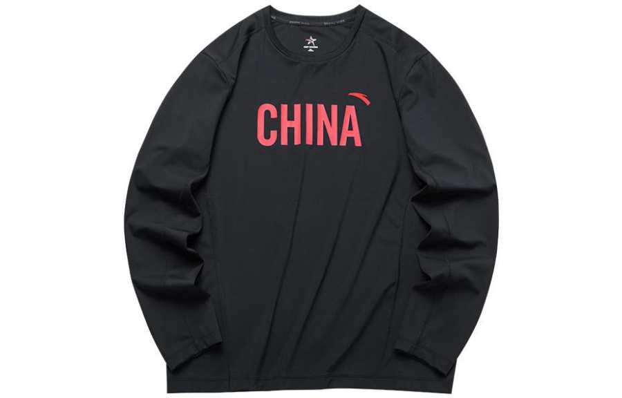 ANTA All Weather Sweatshirts Men's Black V Neck Moderate Regular