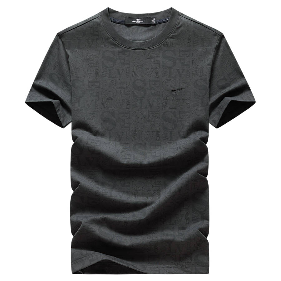 SEPTWOLVES T Shirts Men's Crew Neck Moderate Straight Fit