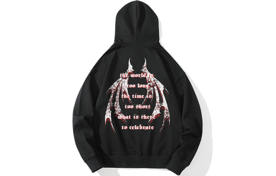 SANSYAS Sweatshirts Unisex Black Hooded Moderate Regular