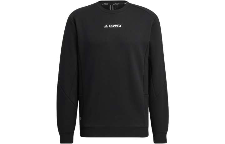 Adidas Adidas Terrex Sweatshirts Unisex Black Crew Neck Moderate Regular