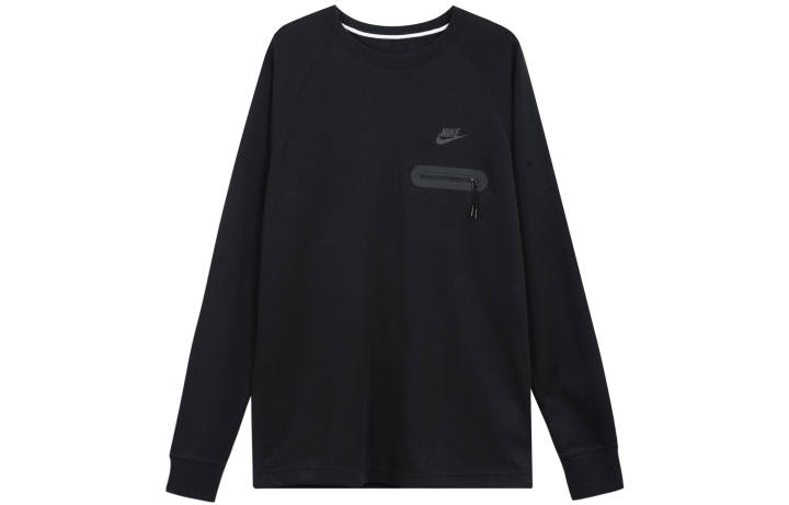Nike Nike Sweatshirts Men's Black Crew Neck Moderate Regular