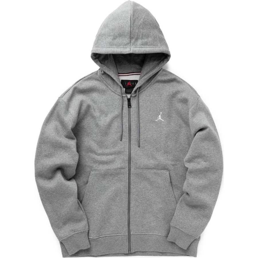 Jordan Jordan ESSENTIALS Sweatshirts Men's Gray Hooded Moderate Cardigan