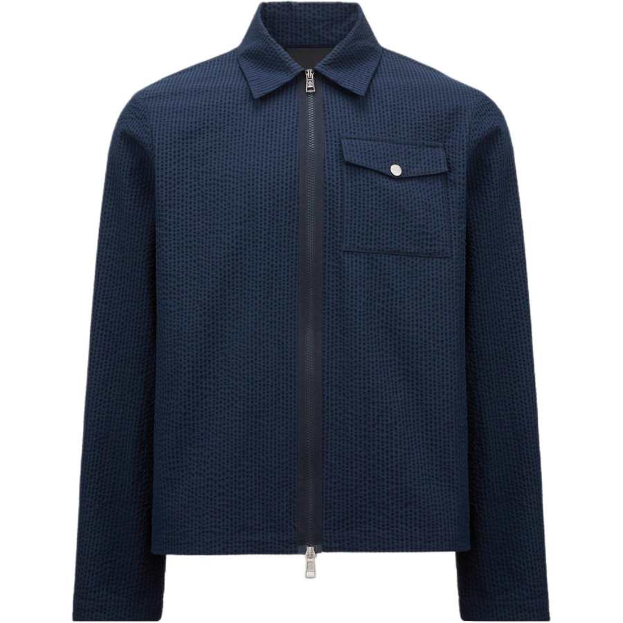 Moncler Moncler Seersucker Shirt Jacket