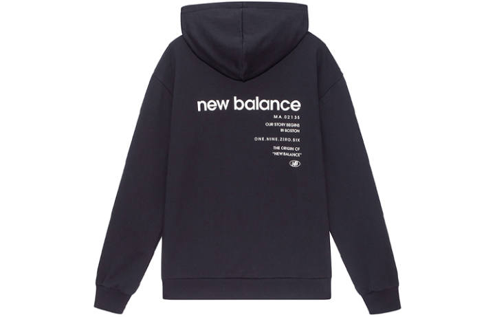 New Balance New Balance Sweatshirts Unisex Black Hooded Moderate Regular