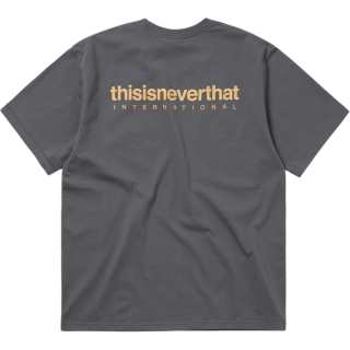 Thisisneverthat T Shirts Unisex Dark Gray Crew Neck Moderate