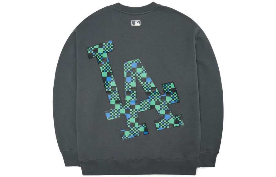 MLB MLB Base Logo Sweatshirts Unisex Brown Crew Neck Moderate Regular
