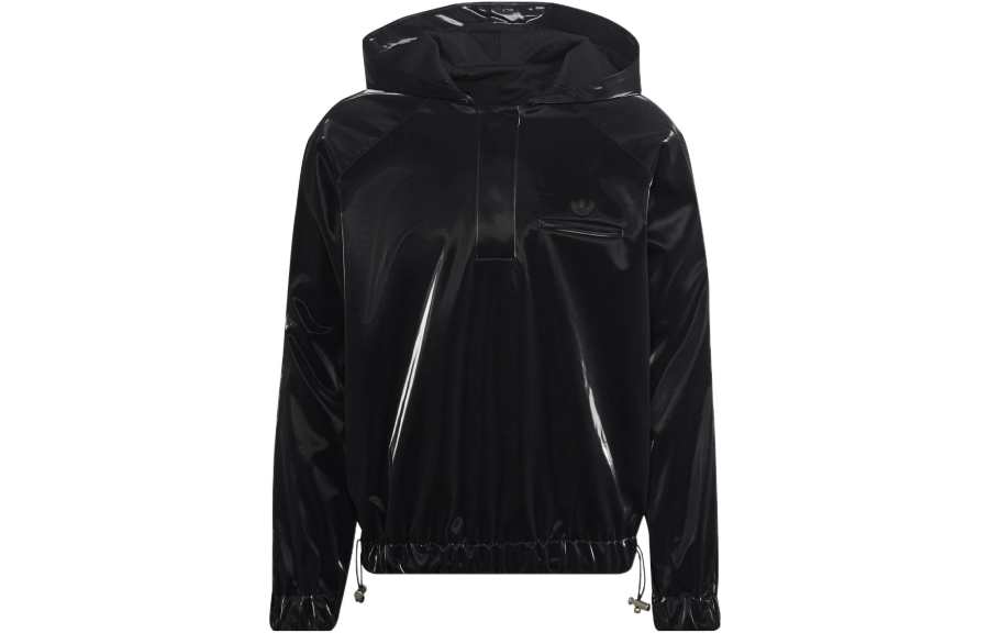 Adidas Originals Blue Version Collection Sweatshirts Unisex Black Hooded Moderate Regular