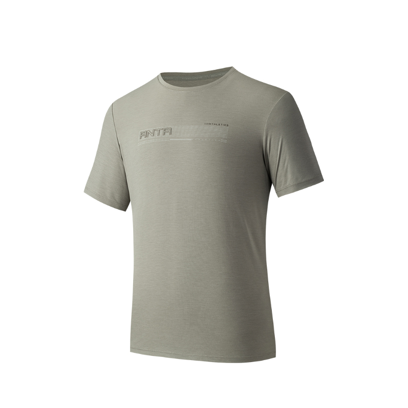 Anta Variety Training Collection T Shirt Men's Coffee Sepal Gray